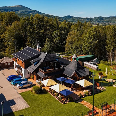 Property building, Bird's eye view, Summer