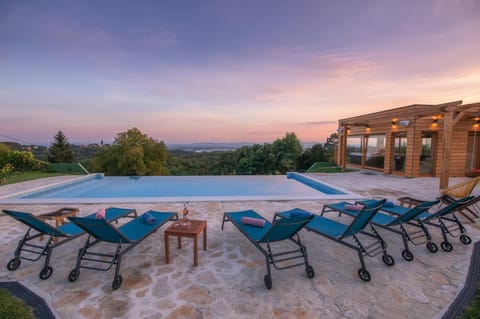 Natural landscape, Pool view, Swimming pool, Swimming pool, Sunset