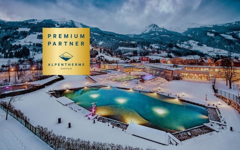 Nearby landmark, Day, Natural landscape, Winter, Mountain view, Pool view, Swimming pool