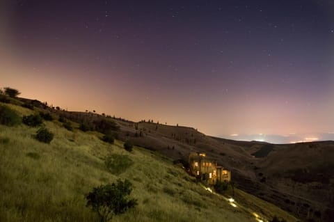 Spring, Night, Natural landscape, On site, Mountain view