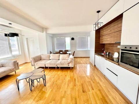 Kitchen or kitchenette, Living room, Dining area
