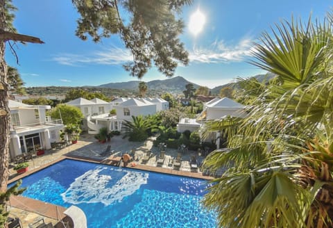 Property building, Day, View (from property/room), Landmark view, Pool view