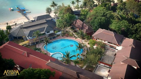 Property building, Patio, Beach, Pool view, Swimming pool