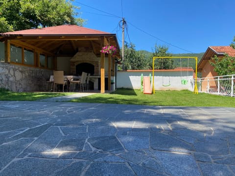 Property building, Patio, Day, Children play ground