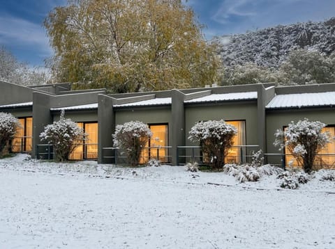 Property building, Day, Natural landscape, Winter, Mountain view