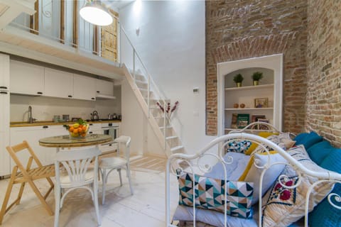 Kitchen or kitchenette, Living room, Dining area