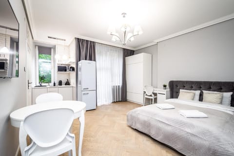 Bed, Kitchen or kitchenette, Photo of the whole room, Seating area, wardrobe