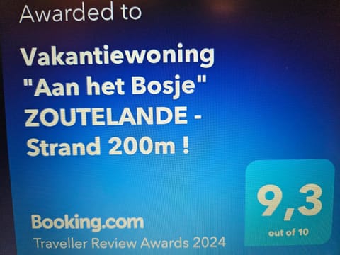 Vakantiewoning "Aan het Bosje" ZOUTELANDE - Strand 200m ! Apartment in Zoutelande