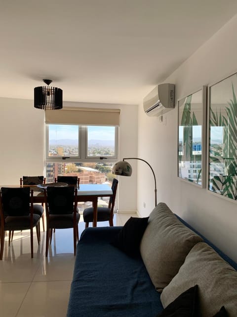Living room, Dining area, Mountain view, air conditioner