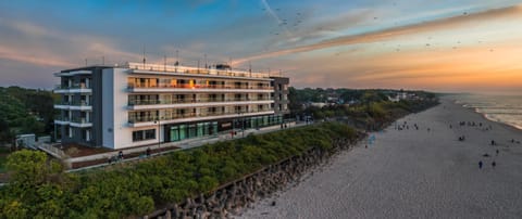 Property building, Beach, Sea view, Sunset