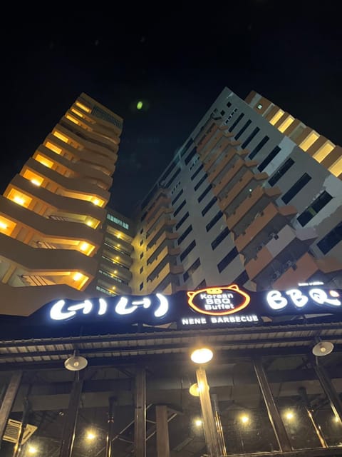 Property building, Night, Bird's eye view