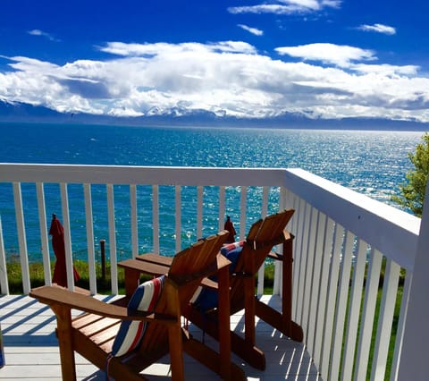 View (from property/room), Balcony/Terrace, Mountain view, Sea view