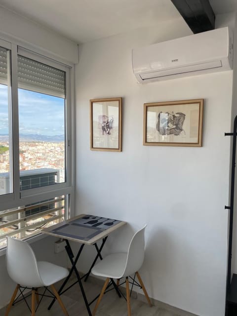 Dining area, air conditioner