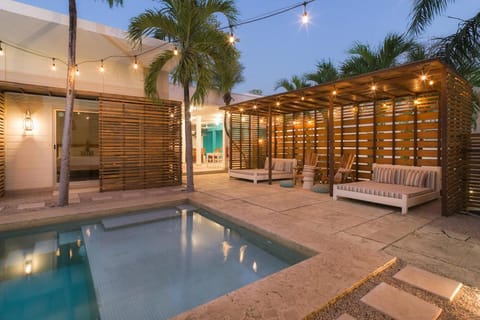 Property building, Patio, Swimming pool