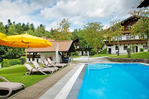 Property building, Living room, Swimming pool