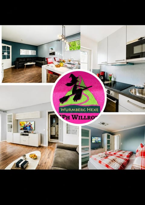 Bed, Property logo or sign, Kitchen or kitchenette, Food and drinks, Photo of the whole room, Dining area, Logo/Certificate/Sign, Bedroom, Food, Text overlay, Certificate/Award, pet friendly, stove