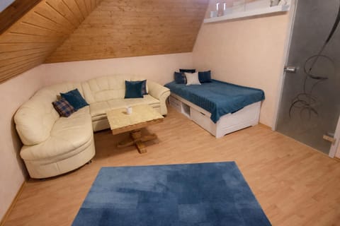 Bed, Living room, Photo of the whole room, Seating area