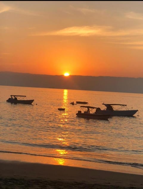 Natural landscape, Beach, Sunset