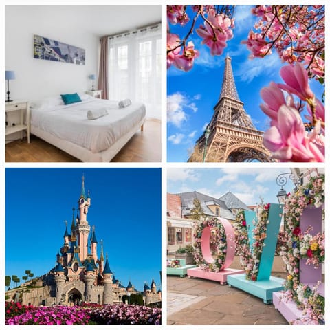 Disney, very spacious comfortable 3 bedrooms family apartment, 8 pers, wifi, NETFLIX Apartment in Chessy
