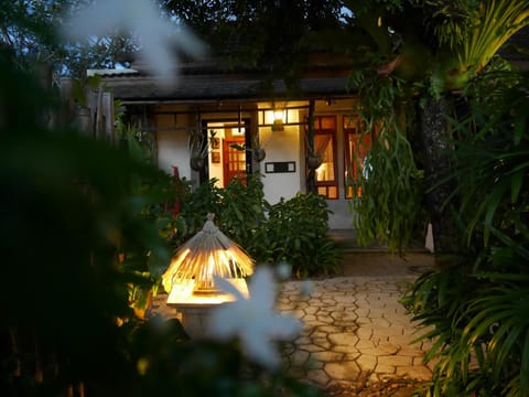 Property building, Night, Garden view