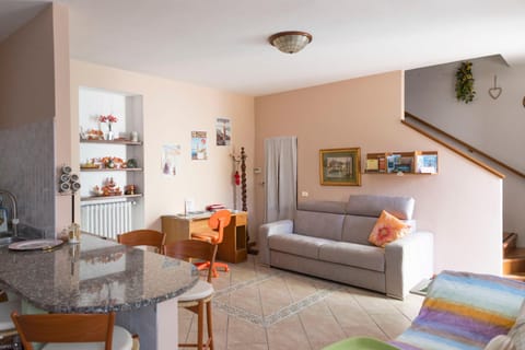 Bed, Living room, Dining area