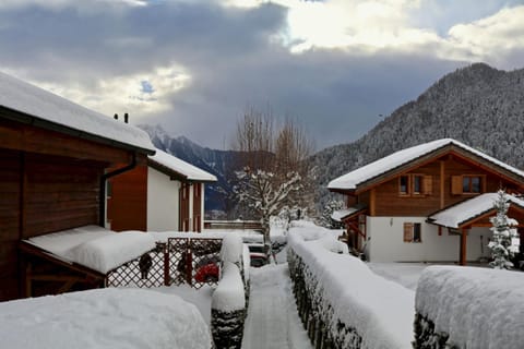 Winter, Balcony/Terrace, On site, Mountain view, Sunset
