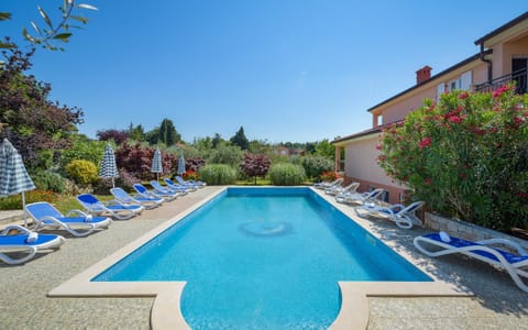 Garden view, Pool view, Swimming pool, sunbed