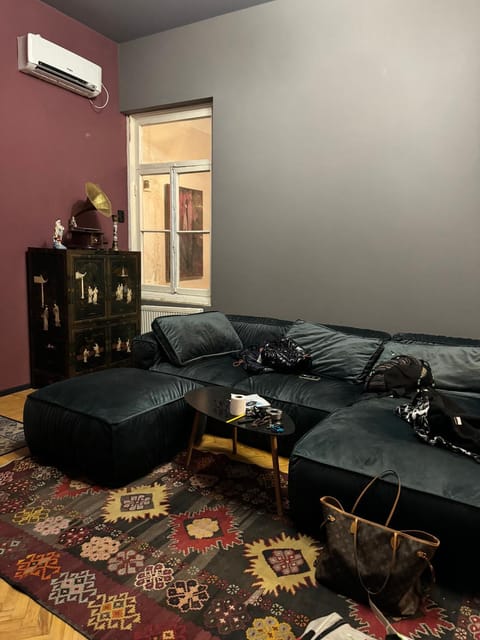 Living room, Seating area, air conditioner