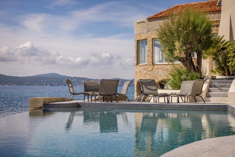 Patio, Pool view, Sea view