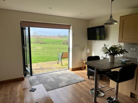 Spring, TV and multimedia, Kitchen or kitchenette, Living room, Seating area, Dining area, Animals, Animals, Garden view, Garden view