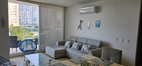 Living room, air conditioner