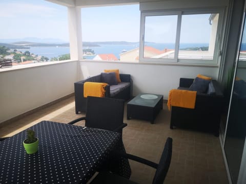 Living room, Seating area, Sea view