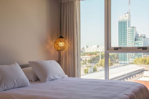 Decorative detail, Bedroom, City view, Street view