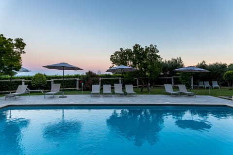 Swimming pool, Sunset