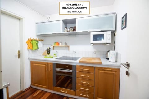 Kitchen or kitchenette, oven, stove