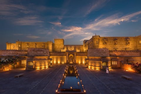 Property building, Facade/entrance, Night, Landmark view