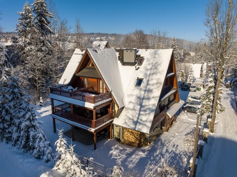 Property building, Day, Natural landscape, Winter, Mountain view