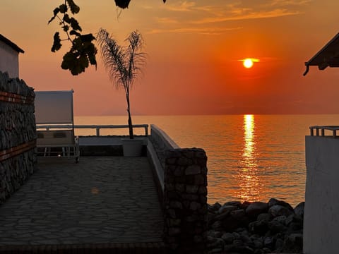 Natural landscape, Sea view, Sunset