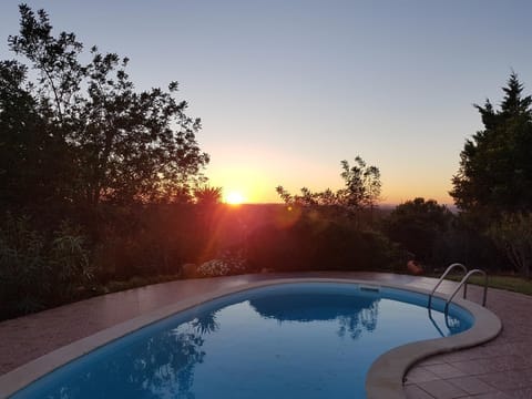 Garden, Pool view, Swimming pool, Sunset