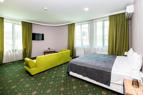 Bed, TV and multimedia, Photo of the whole room, air conditioner