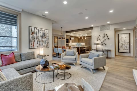 Kitchen or kitchenette, Living room, Dining area