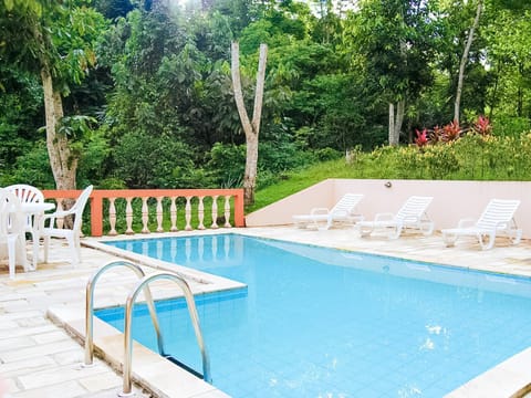 Natural landscape, Garden, Swimming pool