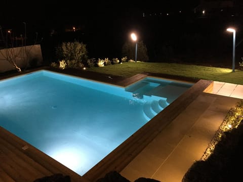 Night, Pool view, Swimming pool, Open Air Bath