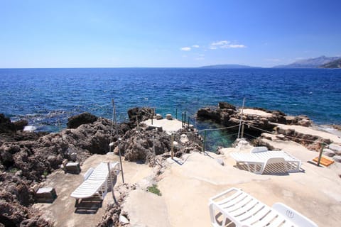 Beach, Sea view, sunbed