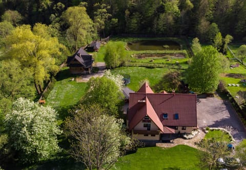 Property building, Spring, Natural landscape, Bird's eye view, Garden view