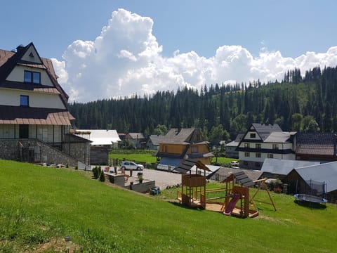 Property building, Spring, Day, Children play ground, Garden view, Mountain view