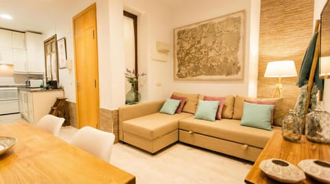 Kitchen or kitchenette, Living room, Dining area