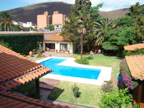 Natural landscape, Garden, Garden view, Swimming pool