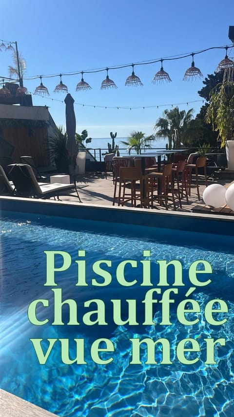 Natural landscape, Pool view, Swimming pool, sunbed