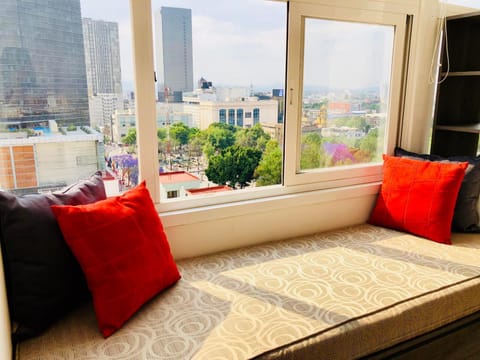 Spring, Living room, City view, Landmark view
